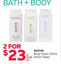 Rexall NATIVE Body Wash offer
