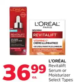 Rexall L' ORÉAL Revitalift Serum or Moisturizer offer