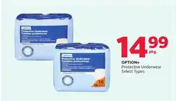 Rexall OPTION+ Protective Underwear offer