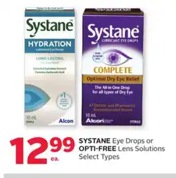 Rexall SYSTANE Eye Drops or OPTI-FREE Lens Solutions offer