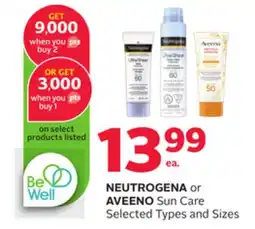 Rexall NEUTROGENA or AVEENO Sun Care offer