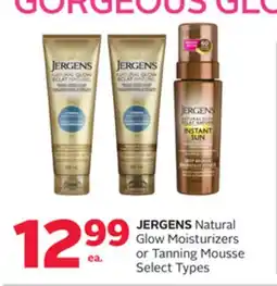 Rexall JERGENS Natural Glow Moisturizers or Tanning Mousse offer