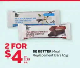 Rexall BE BETTER Meal Replacement Bars offer