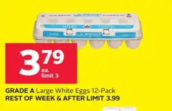 Rexall GRADE A Large White Eggs offer