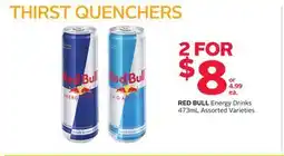 Rexall RED BULL Energy Drinks offer