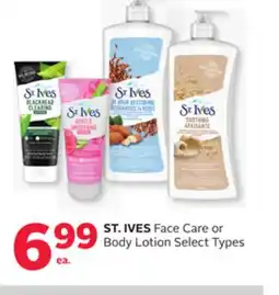 Rexall ST. IVES Face Care or Body Lotion offer