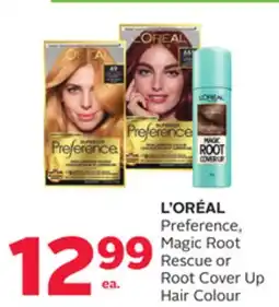 Rexall L' ORÉAL Preference, Magic Root Rescue or Root Cover Up Hair Colour offer