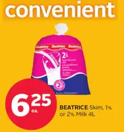 Rexall BEATRICE Skim, 1% or 2% Milk offer