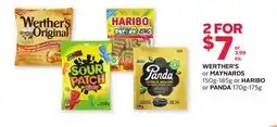 Rexall WERTHER'S or MAYNARDS 150g-185g or HARIBO or PANDA 170g-175g offer