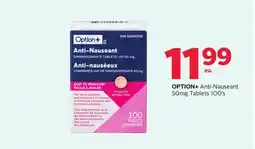 Rexall OPTION+ Anti-Nauseant 50mg Tablets offer
