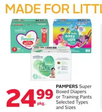 Rexall PAMPERS Super Boxed Diapers or Training Pants offer