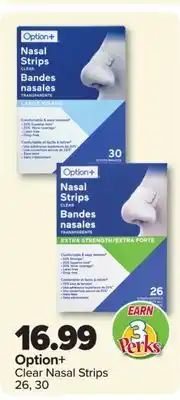 PharmaChoice Option+ Clear Nasal Strips offer