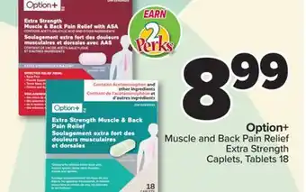 PharmaChoice Option+ Muscle and Back Pain Relief offer