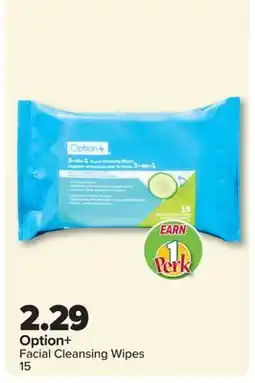 PharmaChoice Option+ Facial Cleansing Wipes offer