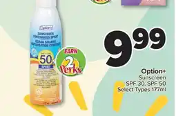 PharmaChoice Option+ Sunscreen offer