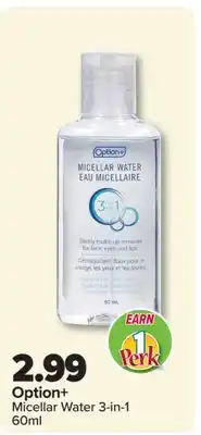 PharmaChoice Option+ Micellar Water 3-in-1 offer