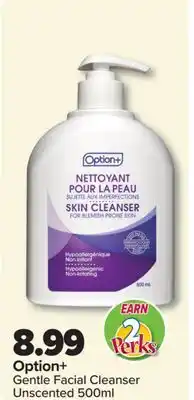 PharmaChoice Option+ Gentle Facial Cleanser offer