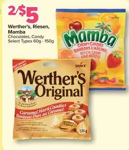 PharmaChoice Werther's, Riesen, Mamba Chocolates, Candy offer