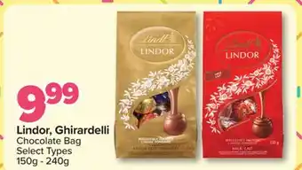 PharmaChoice Lindor, Ghirardelli Chocolate Bag offer