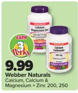 PharmaChoice Webber Naturals Calcium, Calcium & Magnesium + Zinc offer