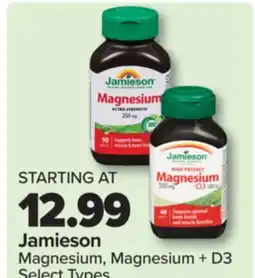 PharmaChoice Jamieson Magnesium, Magnesium + D3 offer