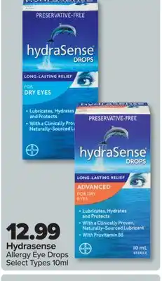 PharmaChoice Hydrasense Allergy Eye Drops offer
