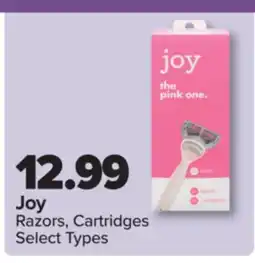 PharmaChoice Joy Razors, Cartridges offer