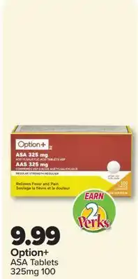 PharmaChoice Option+ ASA Tablets offer