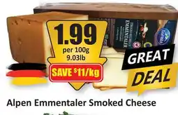 Starsky Alpen Emmentaler Smoked Cheese offer