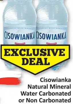 Starsky Cisowianka Natural Mineral Water Carbonated or Non Carbonated offer