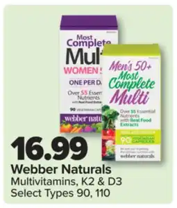 PharmaChoice Webber Naturals Multivitamins, K2 & D3 offer