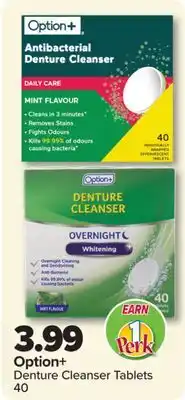 PharmaChoice Option+ Denture Cleanser Tablets offer