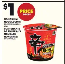 Independent City Market NONGSHIM NOODLE CUPS 75 G offer