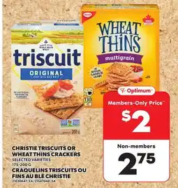 Independent City Market CHRISTIE TRISCUITS OR WHEAT THINS CRACKERS, 175-200 G offer