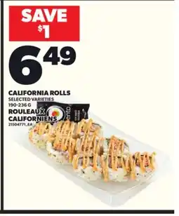 Independent City Market CALIFORNIA ROLLS, 190-236 G offer