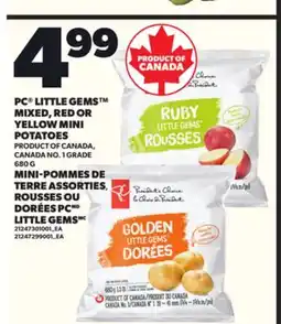 Independent City Market MINI-POMMES DE TERRE ASSORTIES ROUSSES OU DORÉES PCMD LITTLE GEMS, 680 G6 offer