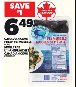 Independent City Market CANADIAN COVE FRESH PEI MUSSELS, 907 G offer