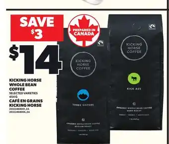 Independent City Market CAFÉ EN GRAINS KICKING HORSE, 454 G offer