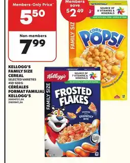 Independent City Market KELLOGG'S FAMILY SIZE CEREAL, 450-650 G offer