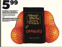 Independent City Market FARMER'S MARKET SEEDLESS ORANGES, 3 LB offer