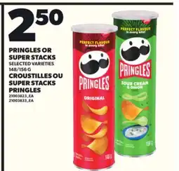Independent City Market PRINGLES OR SUPER STACKS, 148/156 G offer