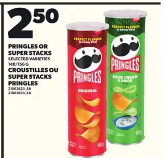 Independent City Market PRINGLES OR SUPER STACKS, 148/156 G offer