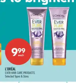 Shoppers Drug Mart L'OREAL EVER HAIR CARE PRODUCTS offer