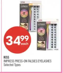 Shoppers Drug Mart KISS IMPRESS PRESS-ON FALSIES EYELASHES offer