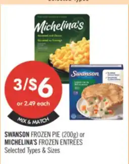Shoppers Drug Mart SWANSON FROZEN PIE 200 G OR MICHELINA'S FROZEN ENTREES offer