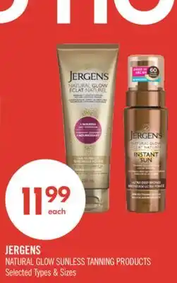 Shoppers Drug Mart JERGENS NATURAL GLOW SUNLESS TANNING PRODUCTS offer