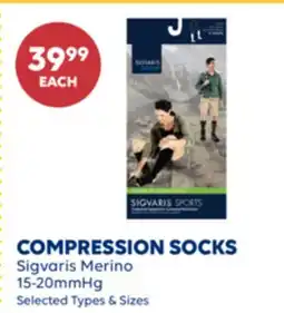 Wellwise by Shoppers COMPRESSION SOCKS Sigvaris Merino 15-20mmHg offer