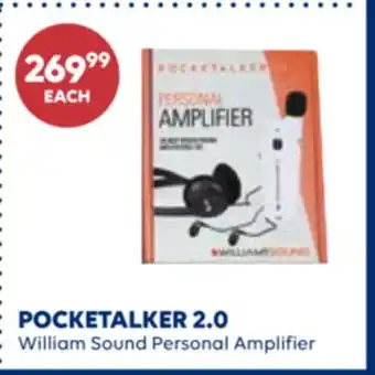 Wellwise by Shoppers POCKETALKER 2.0 William Sound Personal Amplifier offer