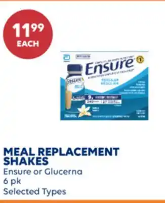 Wellwise by Shoppers MEAL REPLACEMENT SHAKES Ensure or Glucerna offer