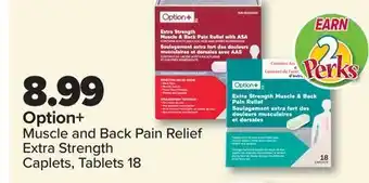 PharmaChoice Option+ Muscle and Back Pain Relief Extra Strength Caplets, Tablets offer